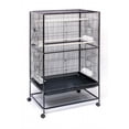 thumbnail image 1 of Cage de Vol en Fer Forgé avec Support - Noir, 1 of 1