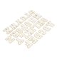 thumbnail image 1 of 26 Uds. Parches de letras de la A a la Z, parches de letras blancas, parches de costura bordados de reparación decorativos personalizados DIY, 1 of 8