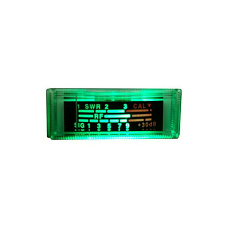 NEW COBRA,UNIDEN CB RADIO S RF / SWR POWER REPLACEMENT METER, GREEN LED