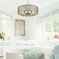 thumbnail image 2 of Beaumont Lane 8 Light Filigree Mist Shade Chandelier in Peruvian Gold, 2 of 5