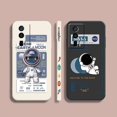thumbnail image 2 of Case For Redmi K60E K50 K40S K40 K30 K20 10C 9 8A 8 10 Pro 4G 5G Colour Simple Liquid silicone Case Funny Astronaut Spacewalk, 2 of 5