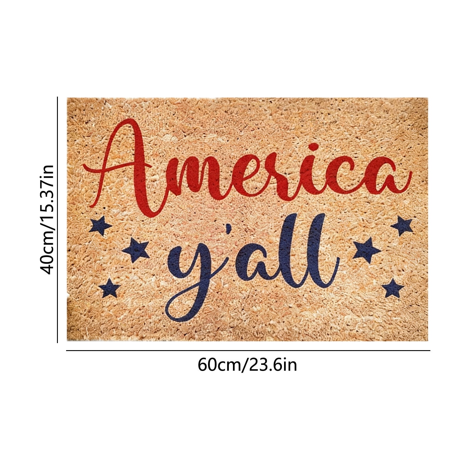qolami 4th of July Door Mat Patriotic Outdoor Doormat Red Blue White 250th Anniversary Welcome Rug for Independence Day Porch Decor