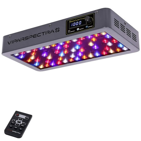 VIPARSPECTRA Timer Control Series VT300 300W LED Grow Light - Dimmable Veg/Bloom Channels 12-Band Full Spectrum for Indoor