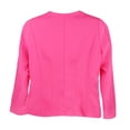 thumbnail image 4 of Chaqueta de Trabajo de Negocioa Traje de Oficina Uniforme de Mangas rgas Botón Slim para Mujer Rosado Soledad Chaqueta de trabajo para mujer, 4 of 10