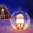 thumbnail image 4 of Nmdmisc Inflatable Christmas Ornaments PVC Ball,24 Inch Large Christmas Inflatables Decorations Outdoor Ball Inflatable Ornaments for Outdoor Holiday Home Yard (Santa Claus), 4 of 4