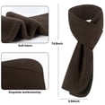 thumbnail image 4 of Loritta Winter Hats for Women Long Classic Scarf Warmer Gloves Set Winter Accessories for Women Brown, 4 of 5