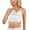 White, variant on Women's Shelf Bra Camisole Adjustable Spaghetti Strap Basic Layer Padded Undershirt Khaki L