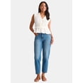 thumbnail image 2 of Time and Tru Women's Textured Tie Front Top, Sizes XS-XXXL, 2 of 5