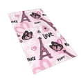 thumbnail image 2 of Kdxio Hand Towel Eiffel Tower and Butterflies for Bathroom Kitchen Fingertip Bath Towels 27.5 x 16 Inch Home Hotel Gym Laundry Room, 2 of 9