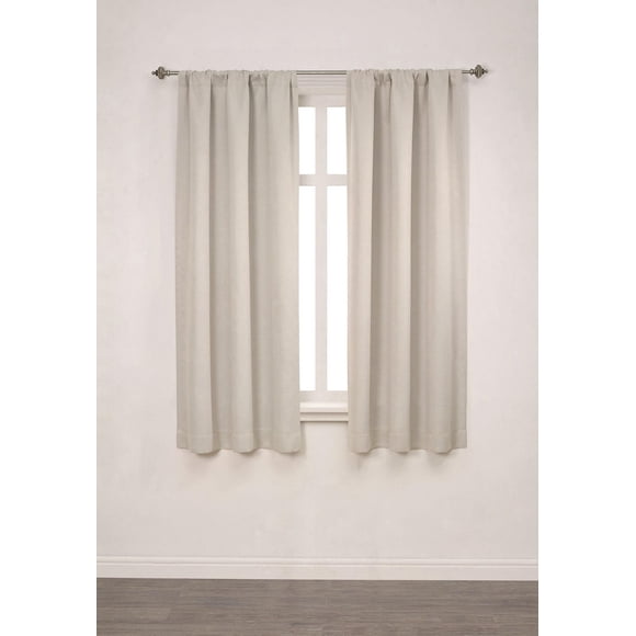 Paire de panneaux de fenêtre occultants en chambray de 63 po Mainstays