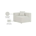 thumbnail image 2 of Meridian Furniture Cube Cream Durable Linen Modular Component, 2 of 7
