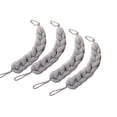 thumbnail image 1 of Paquete de 4 esponjas elásticas largas para la espalda con asas de cuerda, esponja exfoliante para baño, ducha, cuerpo, trenzada y elástica, para hombres y mujeres, 1 of 8
