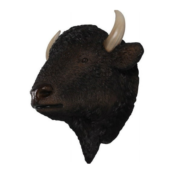 Buffalo American Bison Head Life Size Statue