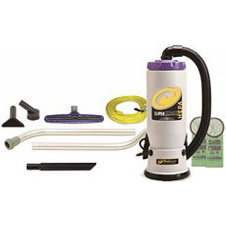 Super Quartervac Hepa 6 Quart Backpack Vacuum With Xover Multi-Surface And Two-Piece Wand