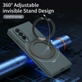 thumbnail image 7 of For Samsung Galaxy Z Fold 4 Case with Screen Protector, Grip Ring Kickstand Shockproof Hard PC Back Cover Anti-Scratch Bumper Drop Protection Slim Fit Phone Case for Samsung Galaxy Z Fold 4, Green, 7 of 7