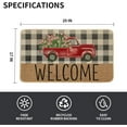 thumbnail image 3 of Welcome Spring Door Mat 17 x 29 Inch, Seasonal Truck Flower Decorative Doormat Non-Slip Rubber Backed Entryway Rugs for Indoor Outdoor Entrance Floor DM057, 3 of 6