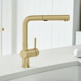 thumbnail image 2 of Linus Single-Handle Pull-Out Sprayer Kitchen Faucet, Satin Gold, 2 of 5