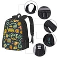 thumbnail image 2 of Easygdp Colorful Hippie Mochila de Gran Capacidad Minimalista Ideal para Escuela, Viajes y Uso Diario, 2 of 6