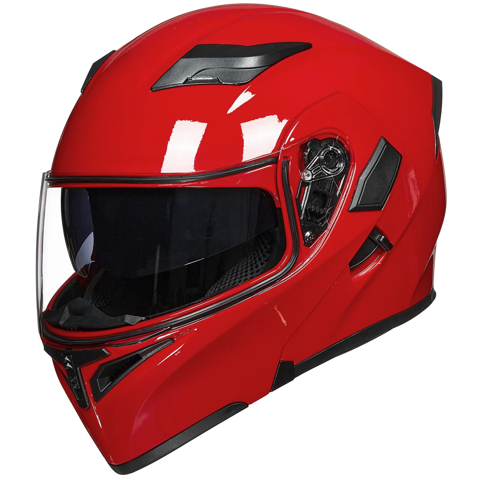 ILM Motorcycle Dual Visor Flip up Modular Full Face Helmet DOT Model 902/902L