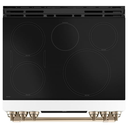 Café - 5.7 Cu. Ft. Slide-In Electric Induction Convection Range - Matte White