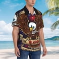 thumbnail image 4 of Military Quotes American Soldiers Mens Hawaiian Shirt Short Sleeve Casual Button Up Tropical Summer Beach Shirt, 4 of 9