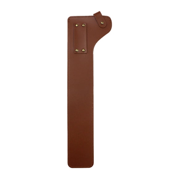 Greeniant Estuche de almacenamiento de pinzas para carbón de cuero PU, solución ligera y portátil, estuche de almacenamiento con clip para Kits de desorden para acampar marrón