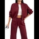 thumbnail image 3 of Conjuntos de Salón para Mujer, Conjunto Deportivo de 2 Piezas, Sudadera, Pantalón Deportivo de Pierna , Conjunto Deportivo A Juego Vino Tinto L, 3 of 9