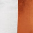thumbnail image 3 of MICHAEL AMINI Caleb 21x21" Square Velvet Accent Pillow in Paprika/White Set of 2, 3 of 3