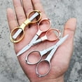 thumbnail image 2 of 6PCS Folding Scissors, Portable Stainless Steel Travel Scissors, Glasses-Shaped Mini Shear with 3 Colors for Home Office Friends Families ( Rose Gold, Gold, Silver), 2 of 7