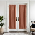 thumbnail image 2 of Rust Sheer Curtains 72 Inch Length for Kids Bedroom Pair Set Rod Pocket Window Panels Linen Semi Sheer Light Reducing Fall Colored Terracotta Curtains for Dining Room Living Sitting Boho Decor 72 Long, 2 of 8