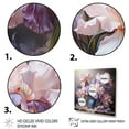 thumbnail image 3 of Designart "Pink Purple Irises love expression III" Floral Wall Decor, 3 of 5