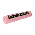thumbnail image 4 of Placa de número de teléfono del coche Café Tarjeta de números de estacionamiento Tarjeta de números de estacionamiento Rosa, 4 of 9