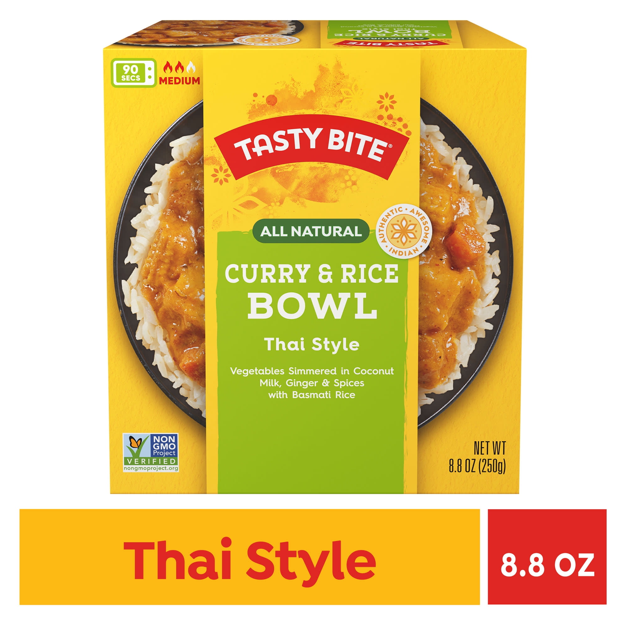 (2 pack) Thai Curry & Rice Bowl - Ready-to-Eat Meal