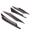 thumbnail image 1 of 4 piezas de alerón de carrocería de coche negro universal para parachoques delantero, divisor de labios, embellecedor de aletas, 1 of 14