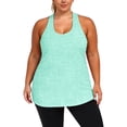thumbnail image 2 of GHIIYER Plus Size Workout Tops for Women Sleevless Racerback Vest Top Athletic Yoga Running Shirts Size 2XL, 2 of 6