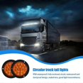 thumbnail image 3 of Tail Lights For Trailer Waterproof 4inch Round Red Amber LED Trailer Tail Lights 2PCS LED Tail Lights Kit For Rv Truck Trailer, 3 of 5