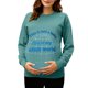 thumbnail image 2 of RKSTN Maternity Sweatshirt for Women Plus Size Crewneck Pregnancy Graphic Print Pullover Hoodless Sweatshirts Top Womens Casual Oversized Round Neck Loose Comfy Funny Printed Long Sleeve Sweatshirt, 2 of 7