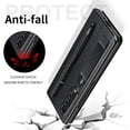 thumbnail image 3 of Galaxy Z Fold 3 Case with Pen Slot, Allytech View Electroplated Mirror Surface Full Protective All-Inclusive PU Leather Flip Shell Kickstand Hand Strap Case for Samsung Galaxy Z Fold3 5G 2021, Black, 3 of 9