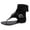 Black, variant on Women's Flat Thong Sandals Boots Adjustable Buckle Open Toe Zipper Wedge High Top Gladiator Booties Party Vocation