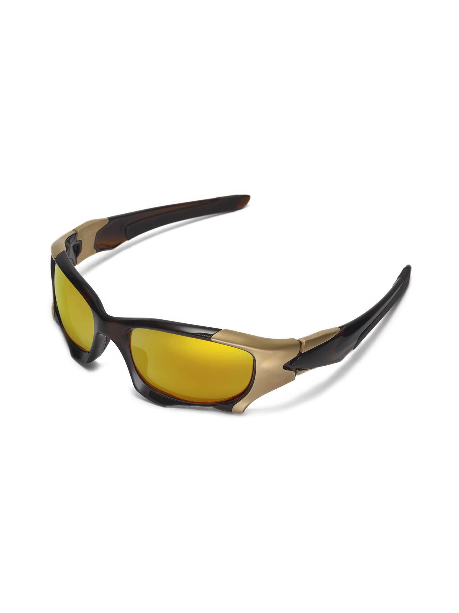 Walleva 24K Gold Polarized Replacement Lenses for Oakley PIT BOSS
