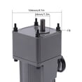 thumbnail image 6 of 20K 90W Speed Rectangular Small Gear Motor with Gear Controller and Bracket Kit Black, 6 of 12