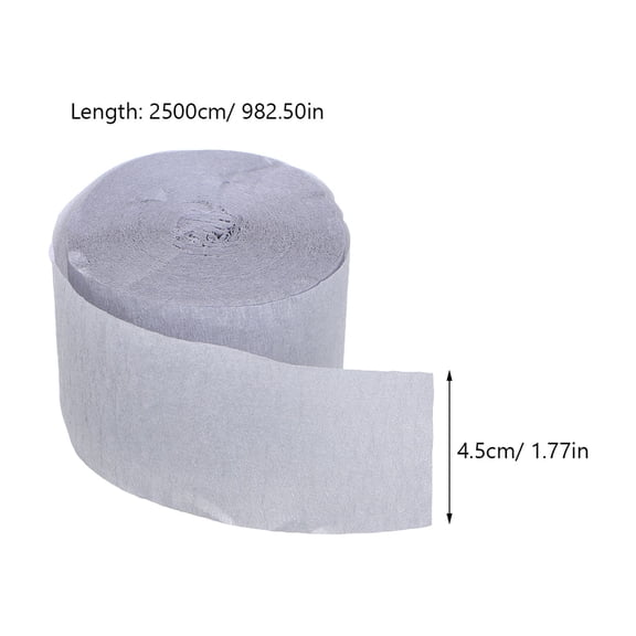 2 Rolls Crepe Paper Streamers for Party Decorations, Birthday, Wedding, Shower, Crafts, 25 Meters