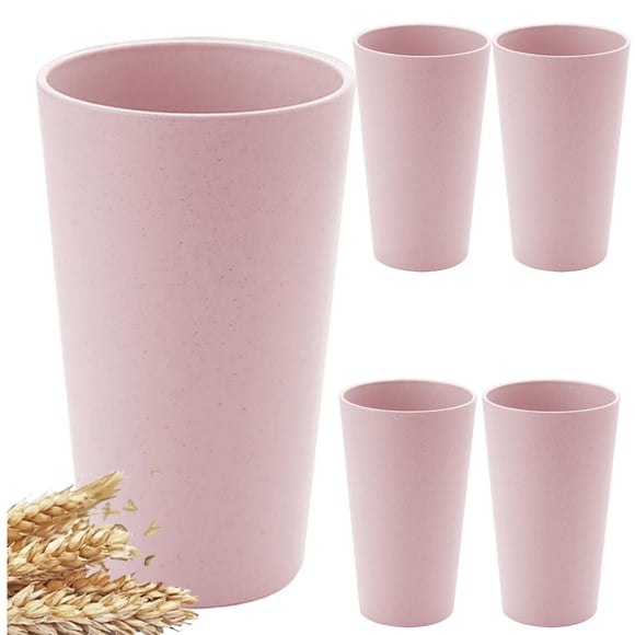 16 ounce Unbreakable Plastic Cup Drinking Cups | Whea-t Straw Cereal Cups,Reusable, Mouthwash Cup Household Brushing Cup Milk Cup Dishwasher and Freezer Safe Clearance