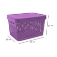 thumbnail image 3 of Caja con Tapa Plastic Trends Modelo Paris Capacidad 17Lts Color Morado 1 Pieza, 3 of 4