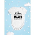 thumbnail image 3 of Official Troublemaker Bodysuit Infant -Smartprints Designs,  12 Months, 3 of 4