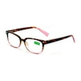 thumbnail image 5 of 3 Pairs of Women Classic Clear Lens Reader With Spring Hinges - Half Translucent Tortoise Reading Glasses  +2.50, 5 of 6