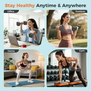 5-in-1 Adjustable Dumbbell Set of 2, 20LBS/10LBS Hand Weights for Women, 1s-Adjust Dual-Stable Dumbbell Set for Women