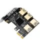 thumbnail image 3 of Tarjeta de expansión PCI Express de 1 a 4 ranuras PCI de alta estabilidad y alto rendimiento Dorado, 3 of 9