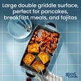 thumbnail image 3 of GoodCook Ceramic Nonstick Double Griddle, 18 in x 11 in (45.7 cm x 27.9 cm), Black, 3 of 11