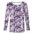 thumbnail image 5 of Halloween Sweatshirts for Women Pumpkin Printed Casual Fall Loose Round Neck Long Sleeved Tops, 5 of 5